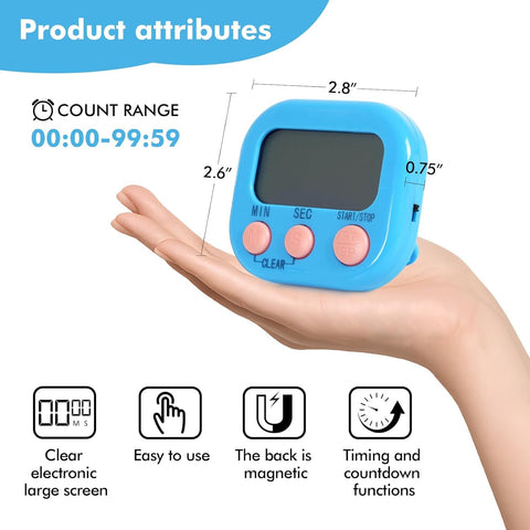 SHEYONGBY six-color timer side-angle highlights home study and exercise setup.