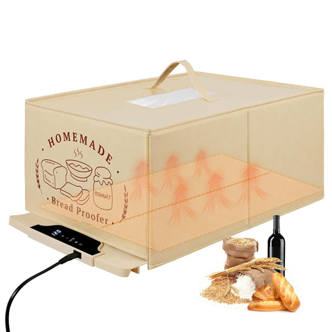 SHINEBBYS bread proofing box front view with precise temperature control for dough fermentation.