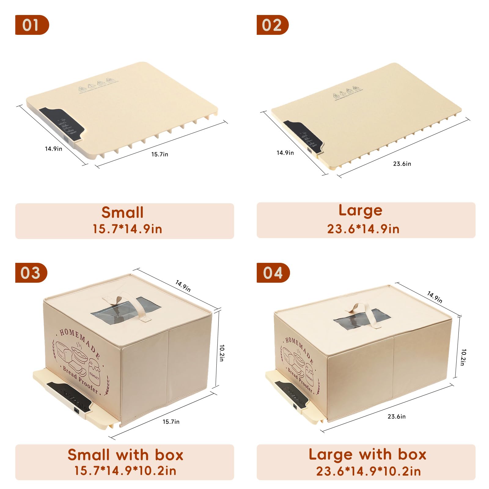 Kitchen counter setup with SHINEBBYS mat and bread proofing box for versatile home use.
