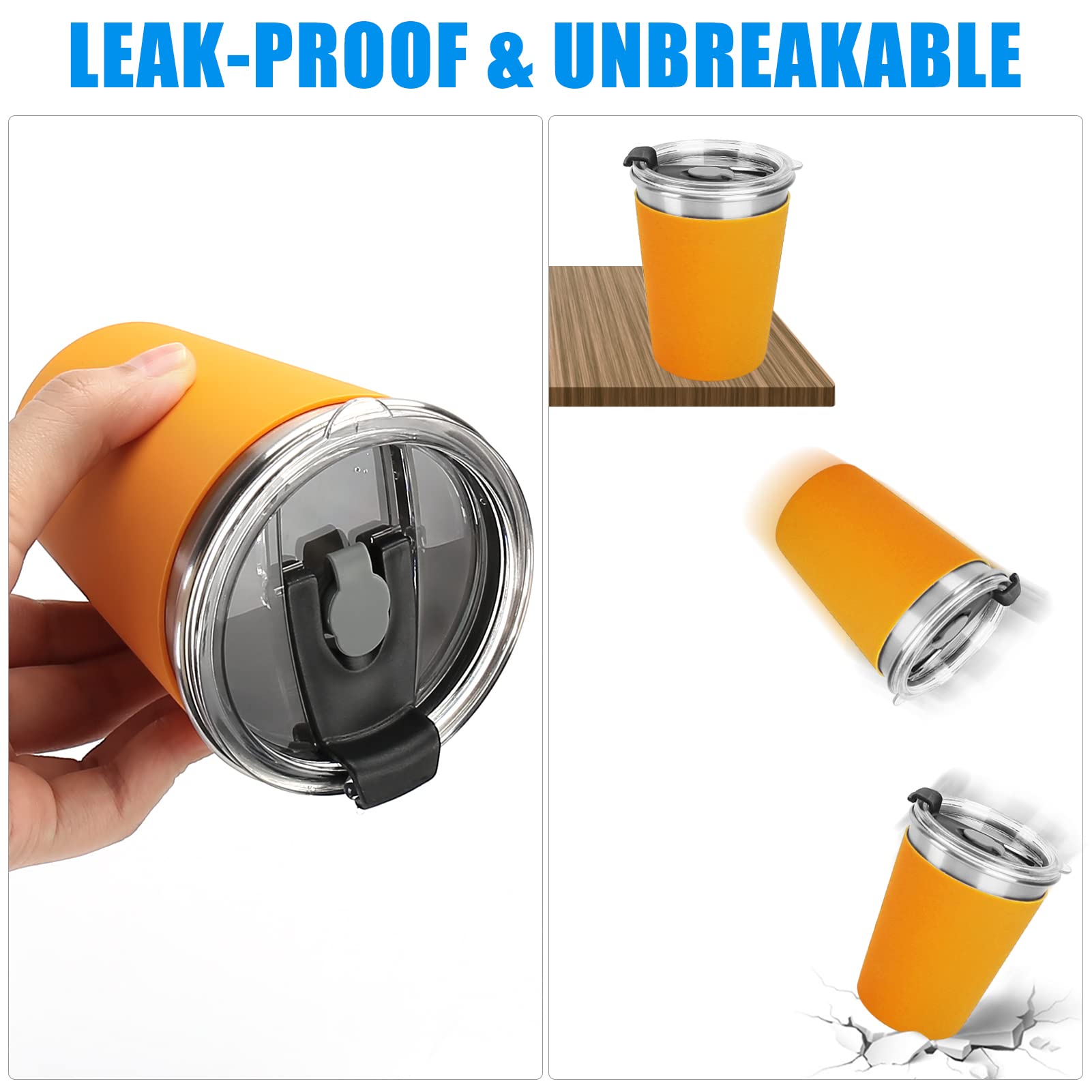 ShineMe silicone sleeve provides non-slip grip on kids' cups.