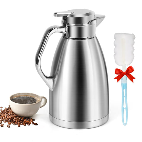 ShineMe coffee carafe with vacuum insulation keeps drinks hot longer