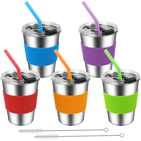 ShineMe Kids Cups with silicone sleeve provide secure grip and heat protection