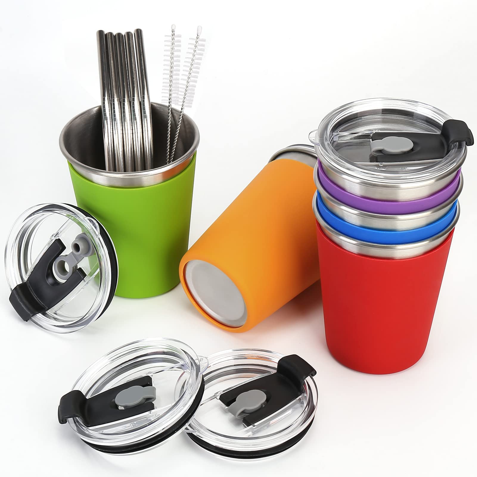 ShineMe insulated stainless steel cups maintain temperature on the go