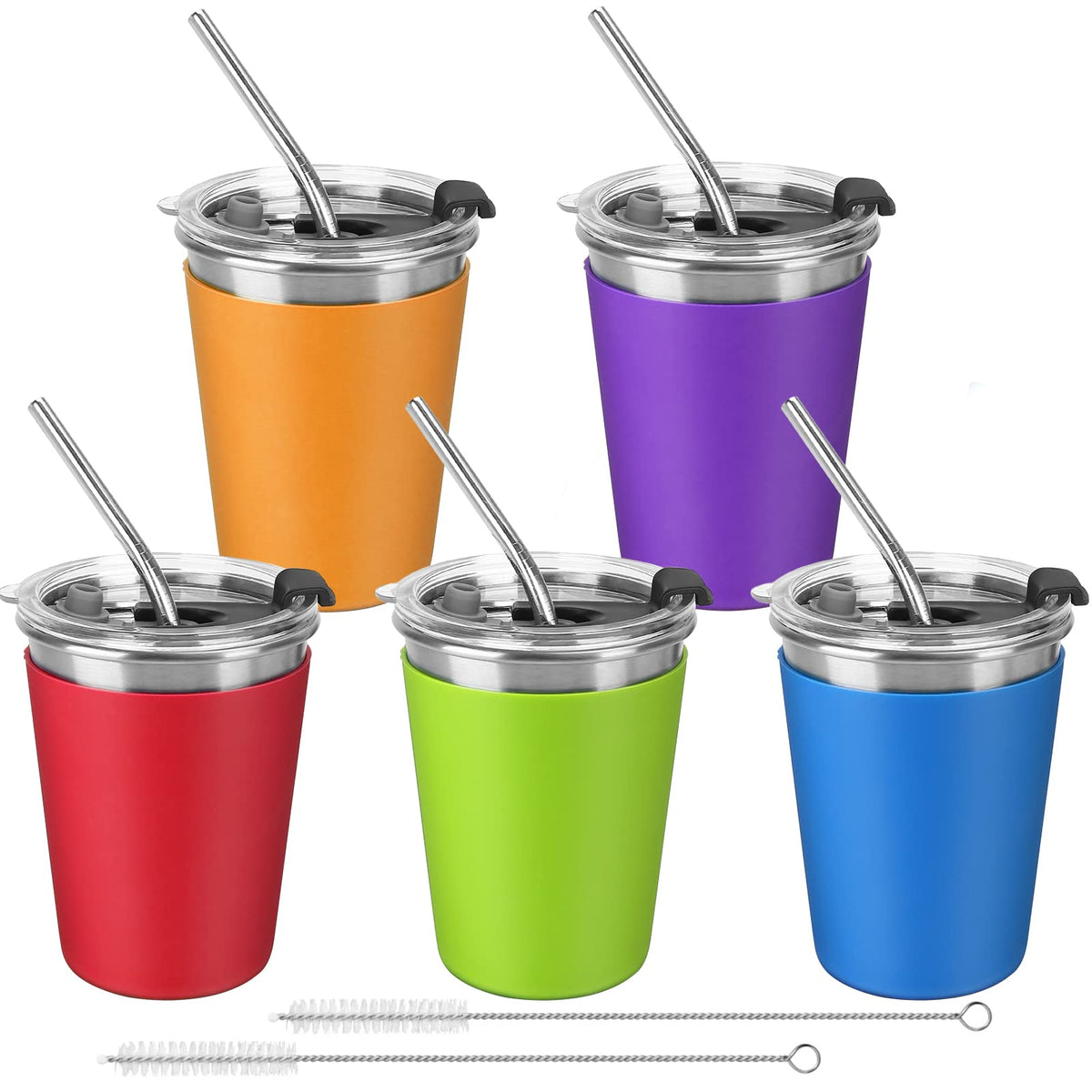 ShineMe stainless steel kids cup with spill-proof lid for busy families