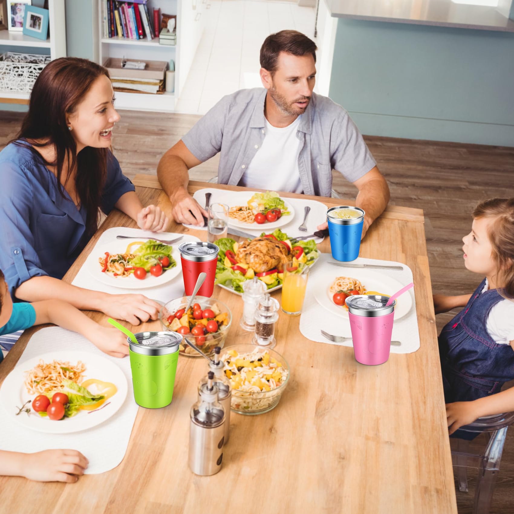 ShineMe sleeves with cute patterns add fun while keeping drinks insulated.