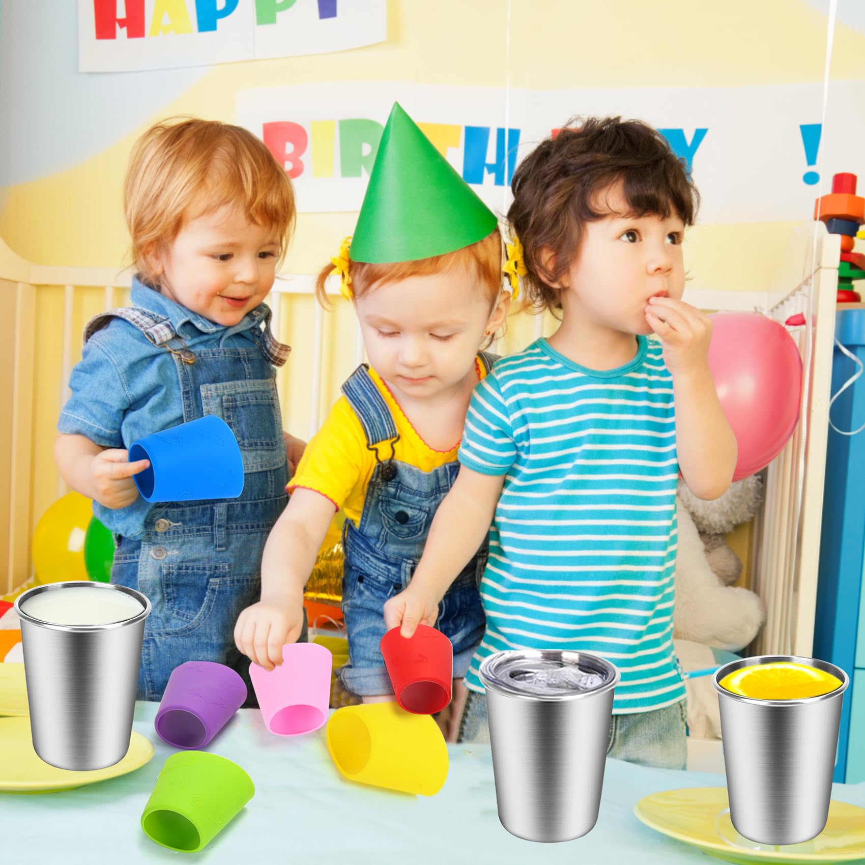 ShineMe cups are dishwasher safe and stackable for easy storage.