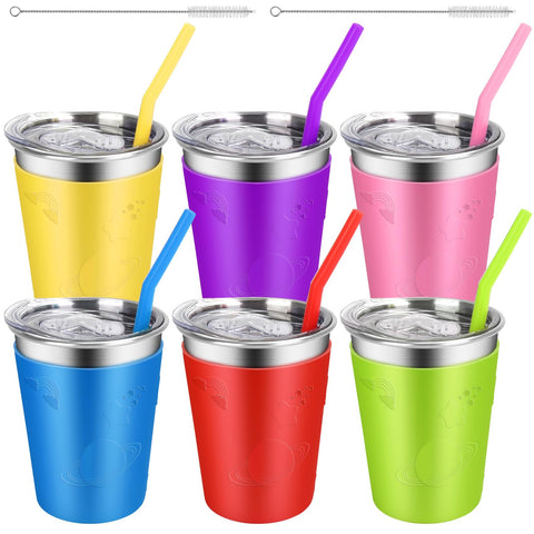 ShineMe Toddler Cups with leak-proof lids for mess-free outings.