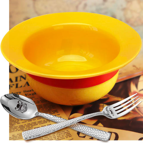 Shiningsoul ceramic straw-hat ramen bowl for stylish anime dining.