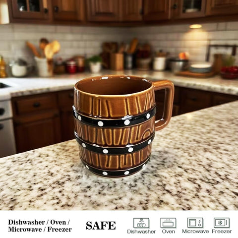 Shiningsoul-realistic-wood-grain-mug adds unique decorative touch to any kitchen.
