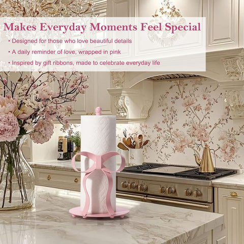 Shinlar bow centerpiece idea: functional yet graceful countertop display.