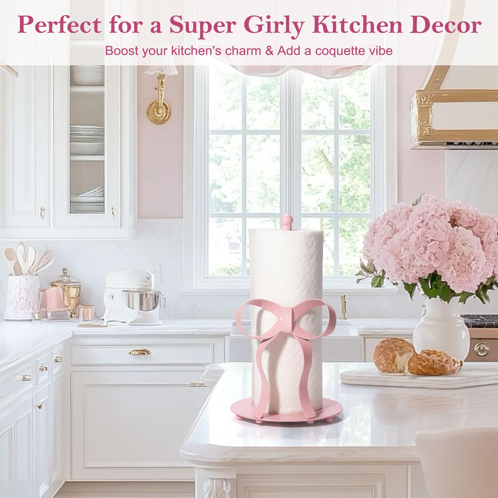 Shinlar coquette bow accent boosts feminine charm on any surface.
