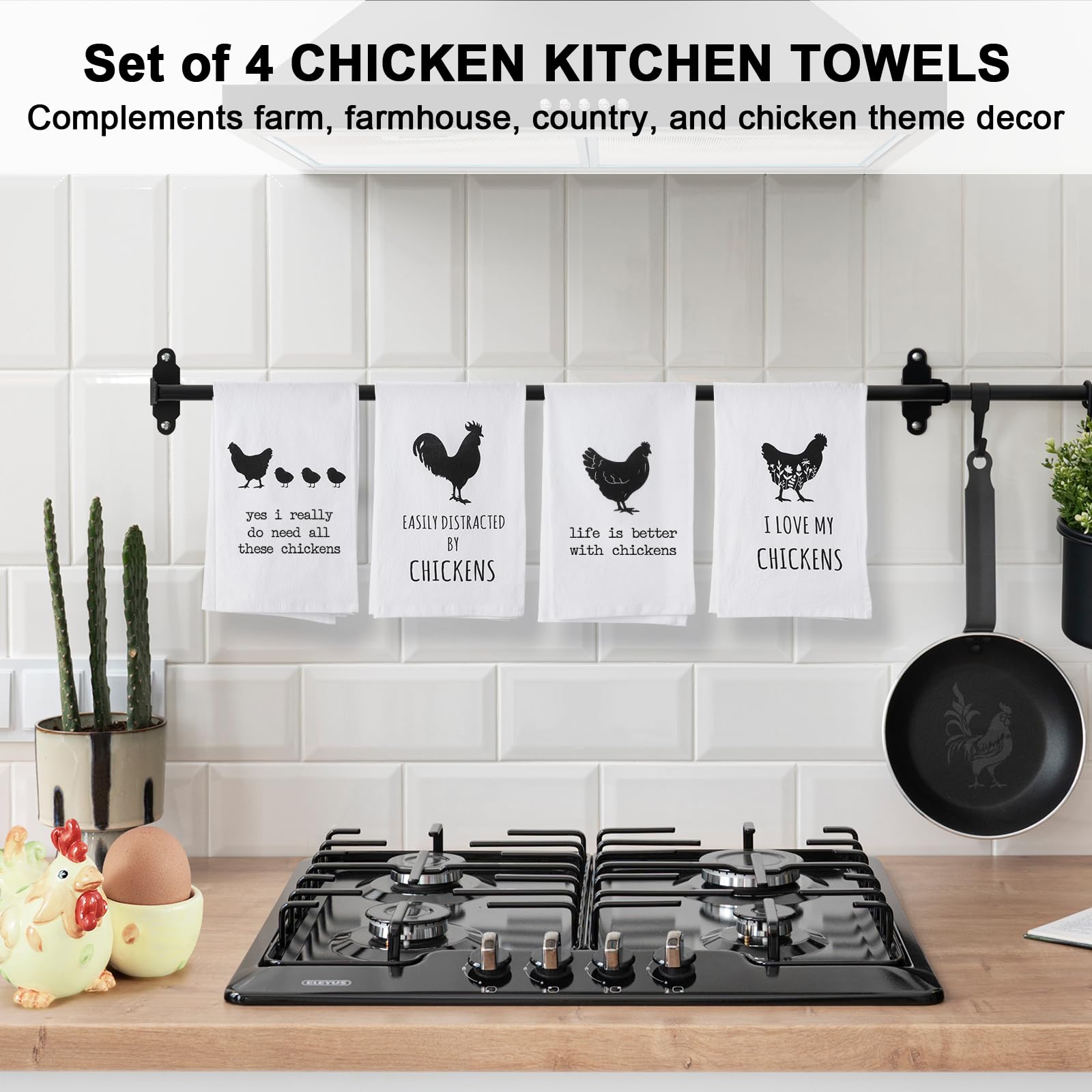 Shinlar farmhouse kitchen decor towels enhance country vibes and everyday cleaning.