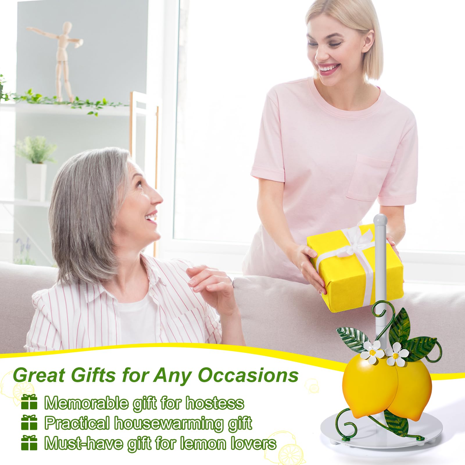 Shinlar greenery and white blossoms add subtle garden-inspired charm