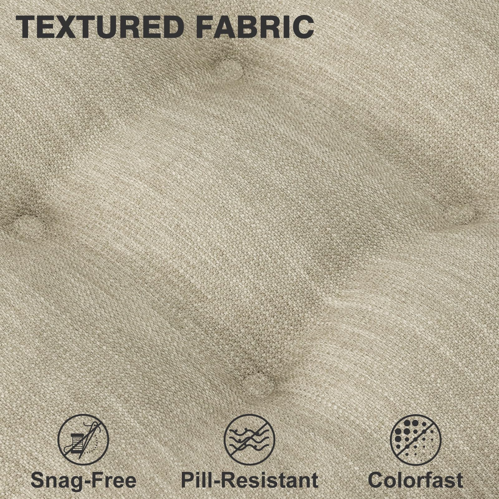 Two rear straps secure Shinnwa cushion to chair backs.