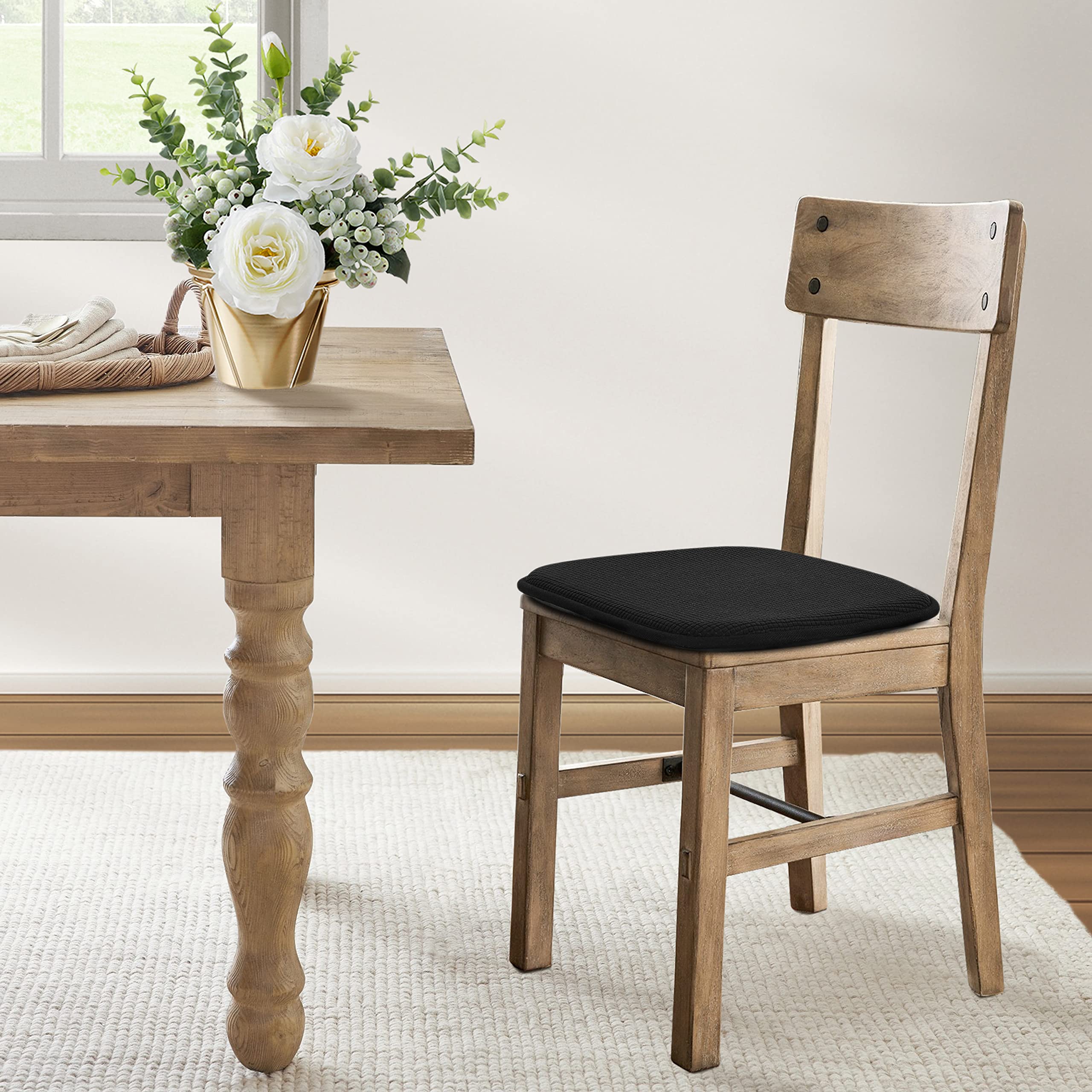 Shinnwa cushions come in five colors to match decor.