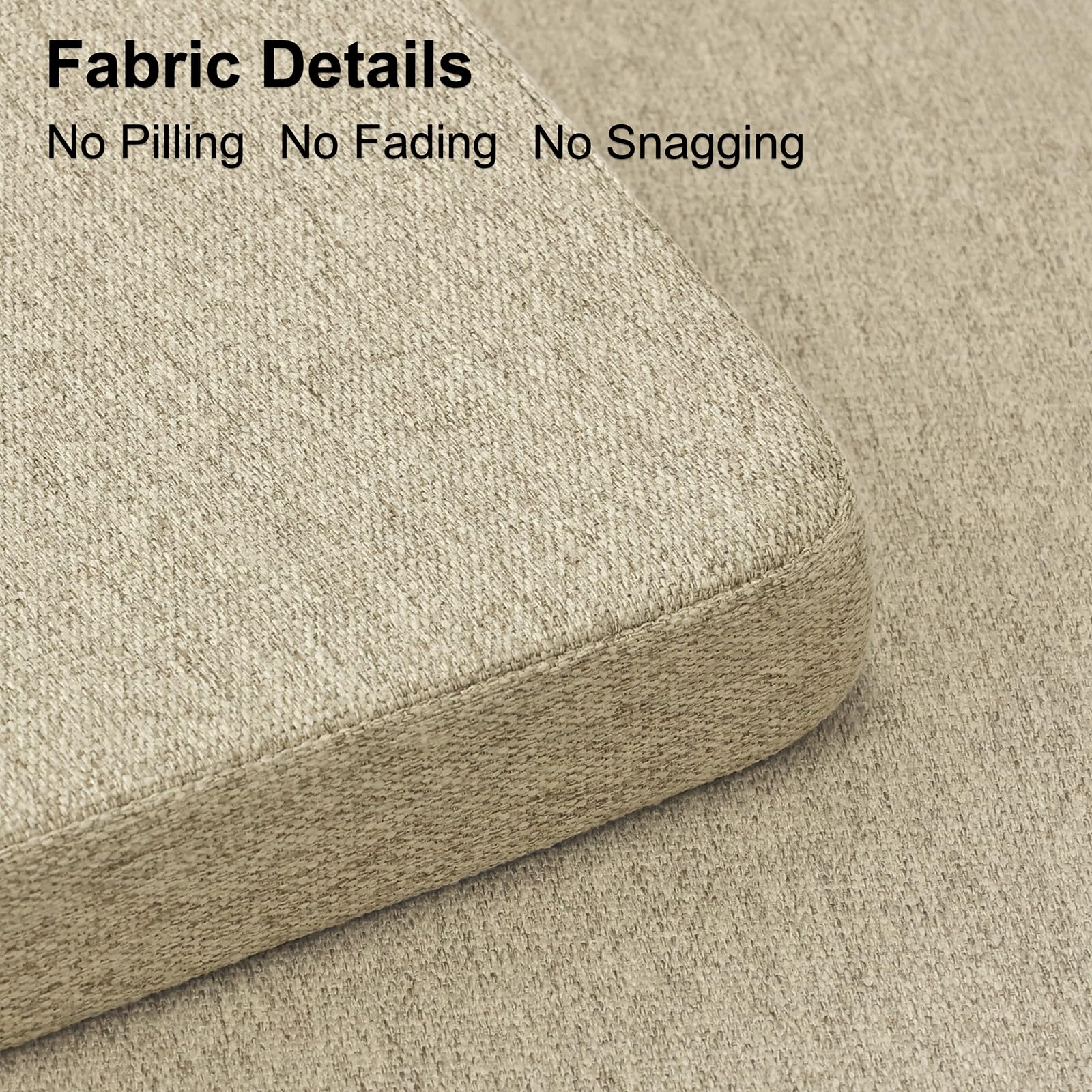 Shinnwa cushions feature D-shaped foam for balanced comfort and support.