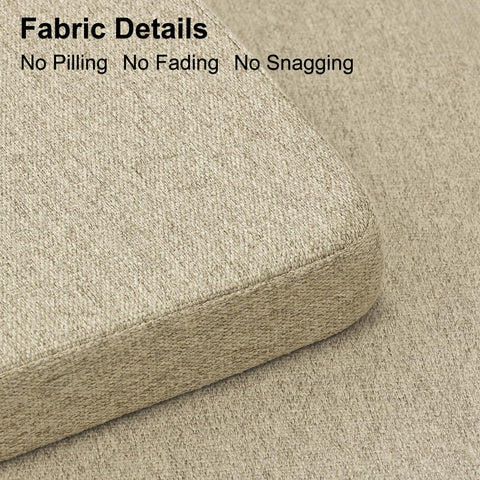 Shinnwa cushions feature D-shaped foam for balanced comfort and support.