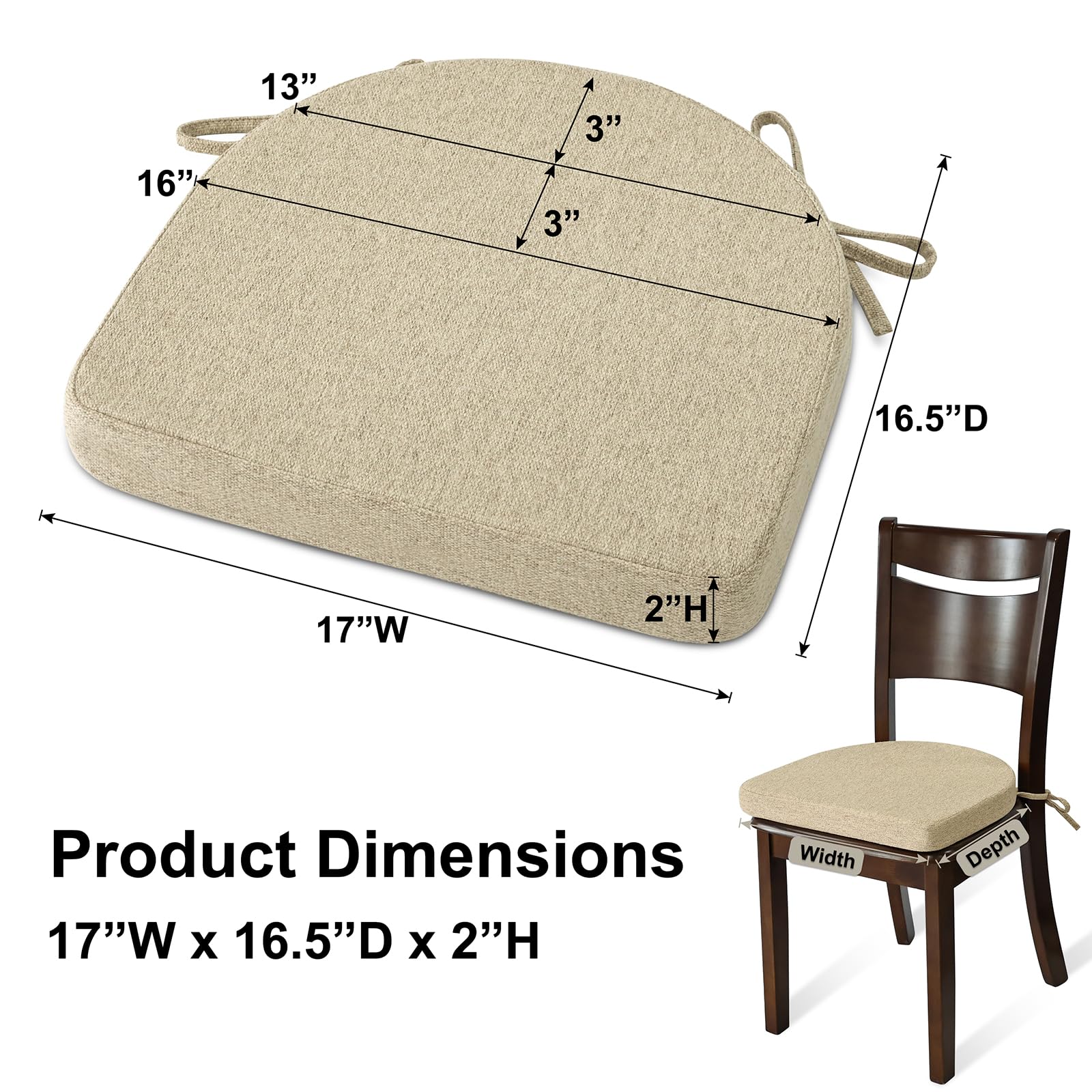 Shinnwa chair cushion cover is machine washable for easy cleaning.
