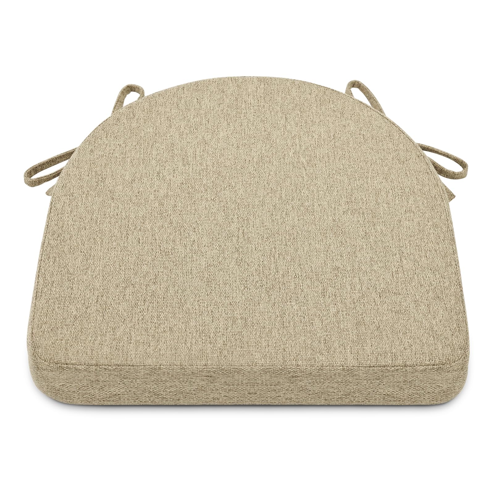 Shinnwa dining chair cushions with non-slip bottom prevent sliding on smooth chair surfaces.