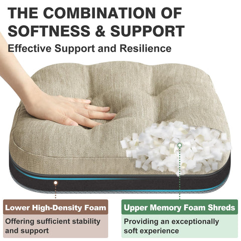 Non-slip bottom detail on Shinnwa chair cushion.