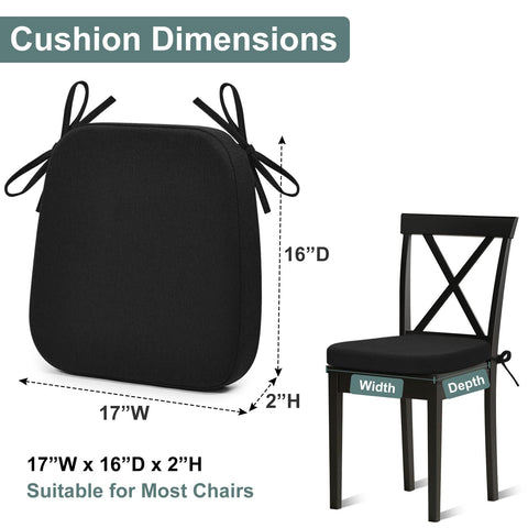 Shinnwa 17x16 inch size cushions most dining chairs