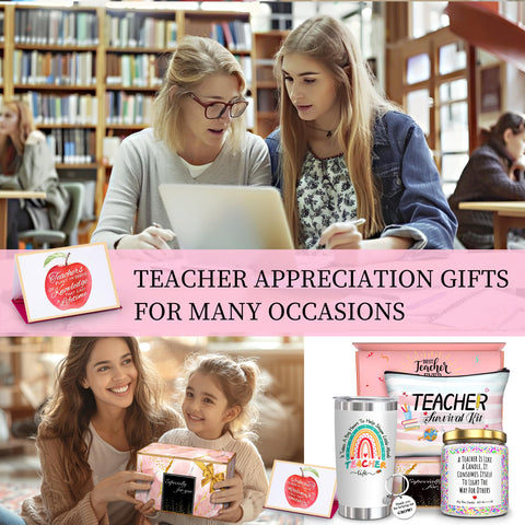 ShinnyWis best teacher ever card note enhances the gift with gratitude.