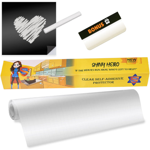 Shiny Hero clear wall protector roll shields surfaces from scratches and moisture.