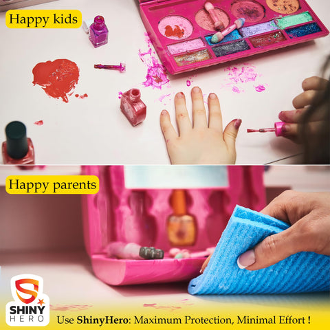 Shiny Hero oil-proof waterproof film; guards kitchen surfaces against splashes.
