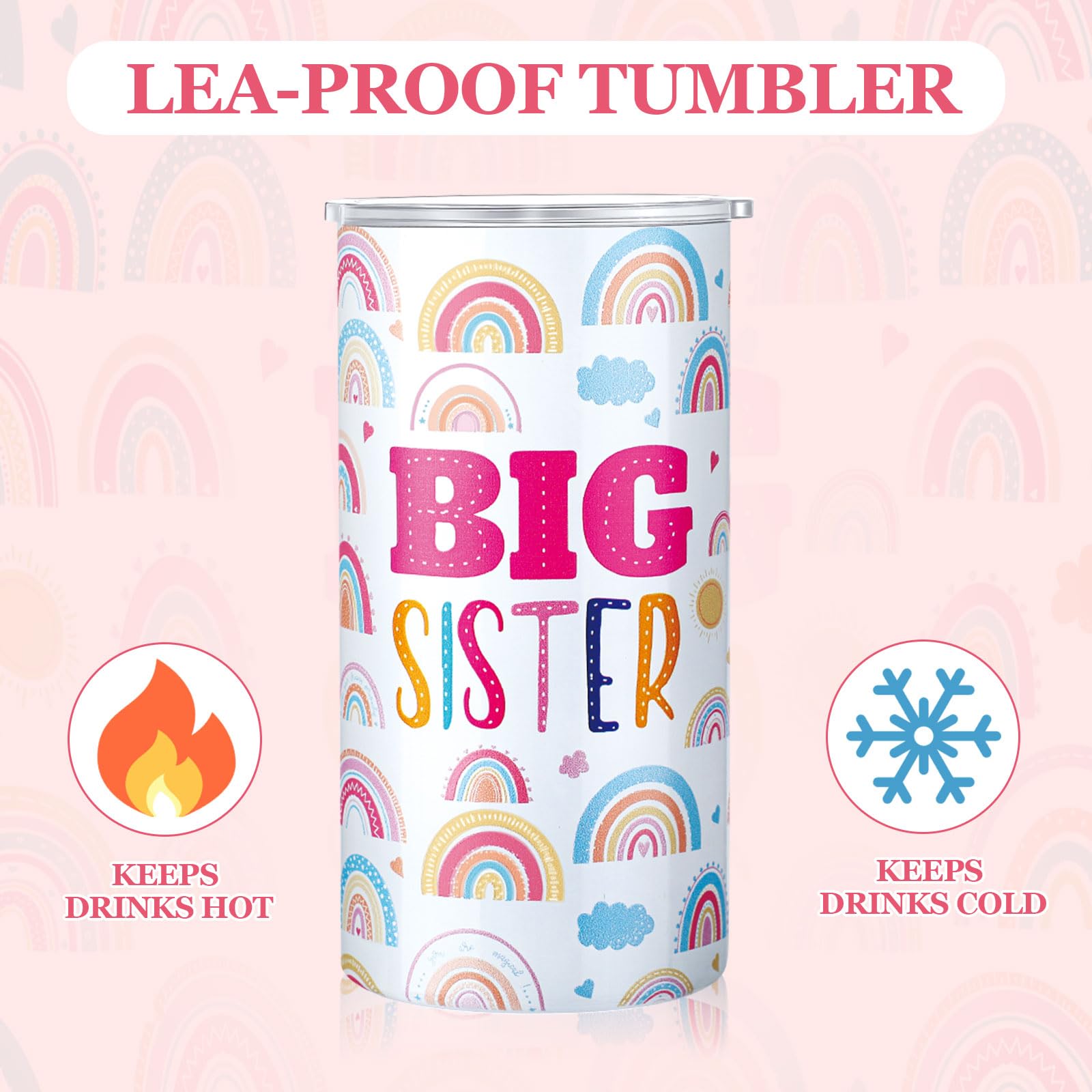 Shinylin vacuum insulated tumbler with leakproof lid for temperature control.