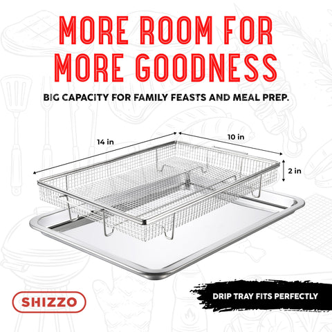 Shizzo 50 parchment papers included for easy cleanup and non-stick baking.