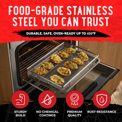 Shizzo stainless steel construction for durable, rust-resistant performance.