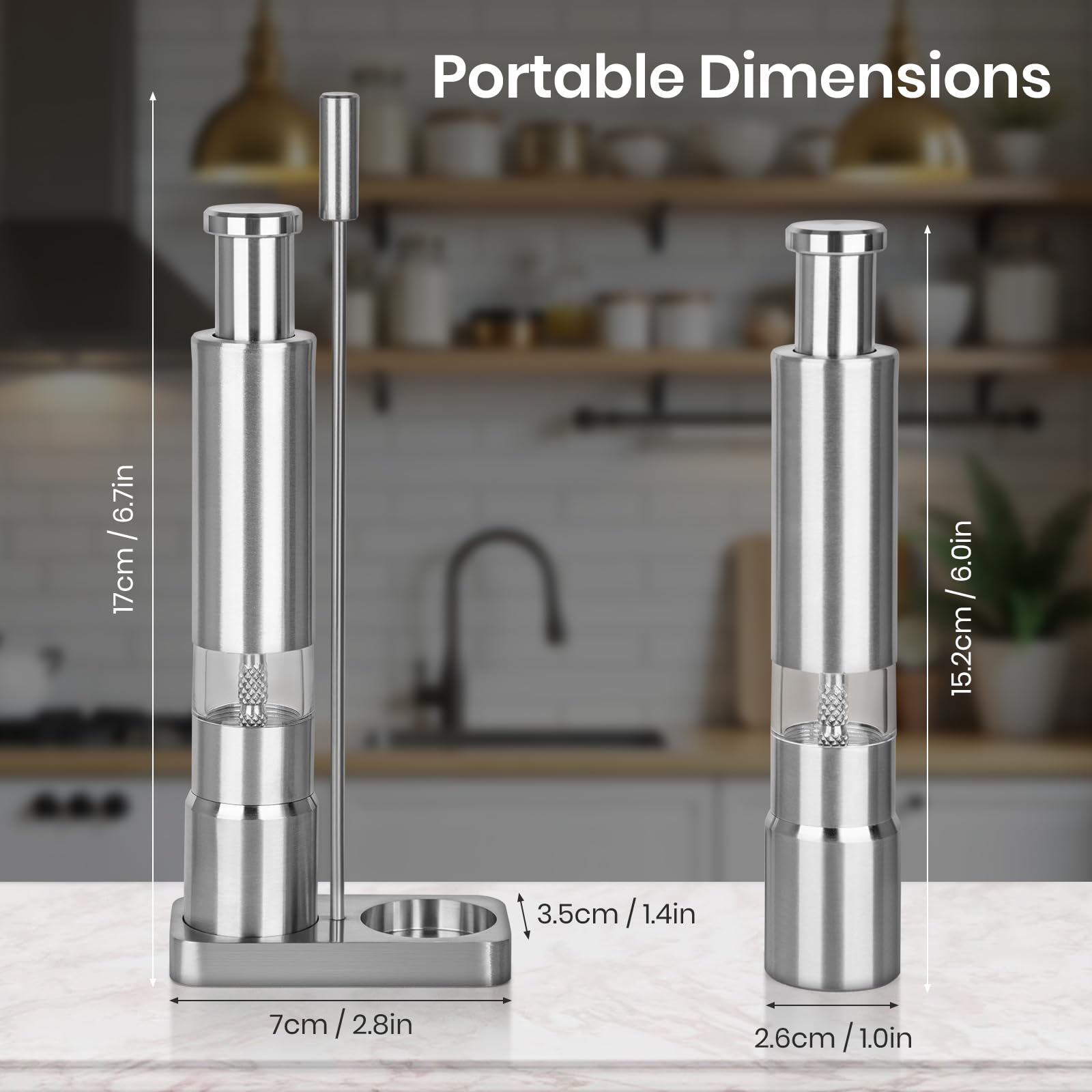 Shker stainless steel grinding core delivers durable, consistent grinding for everyday meals.