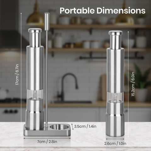 Shker stainless steel grinding core delivers durable, consistent grinding for everyday meals.