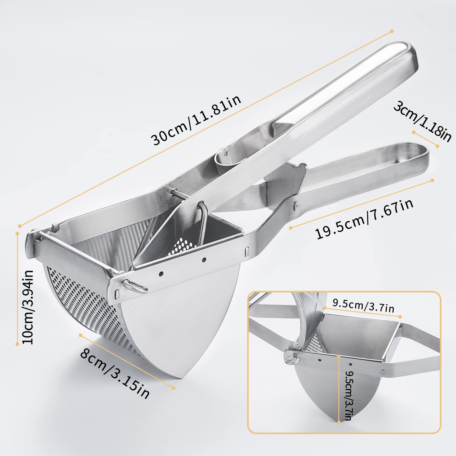 shofilt ricer is dishwasher safe and easy to clean after cooking.