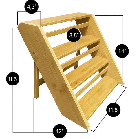 Sholramo moisture-resistant bamboo rack protects spices in humid kitchens.