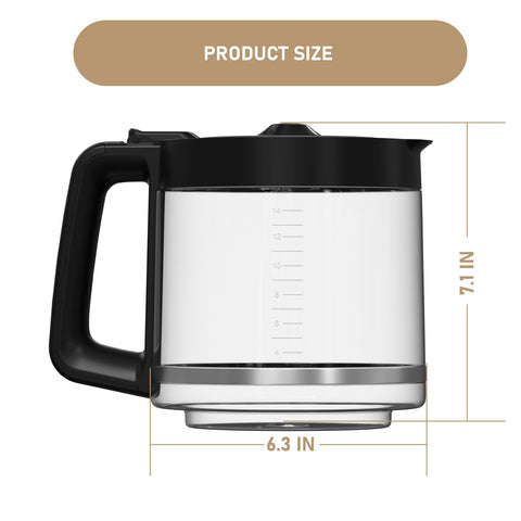 Shonshon BPA-free carafe made from durable borosilicate glass.