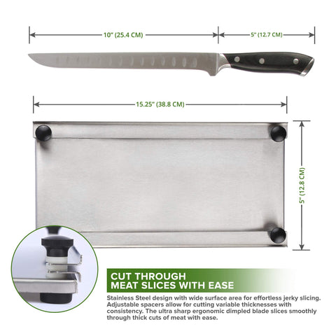 Shop-Ezy 10-inch carving knife for precise meat trimming