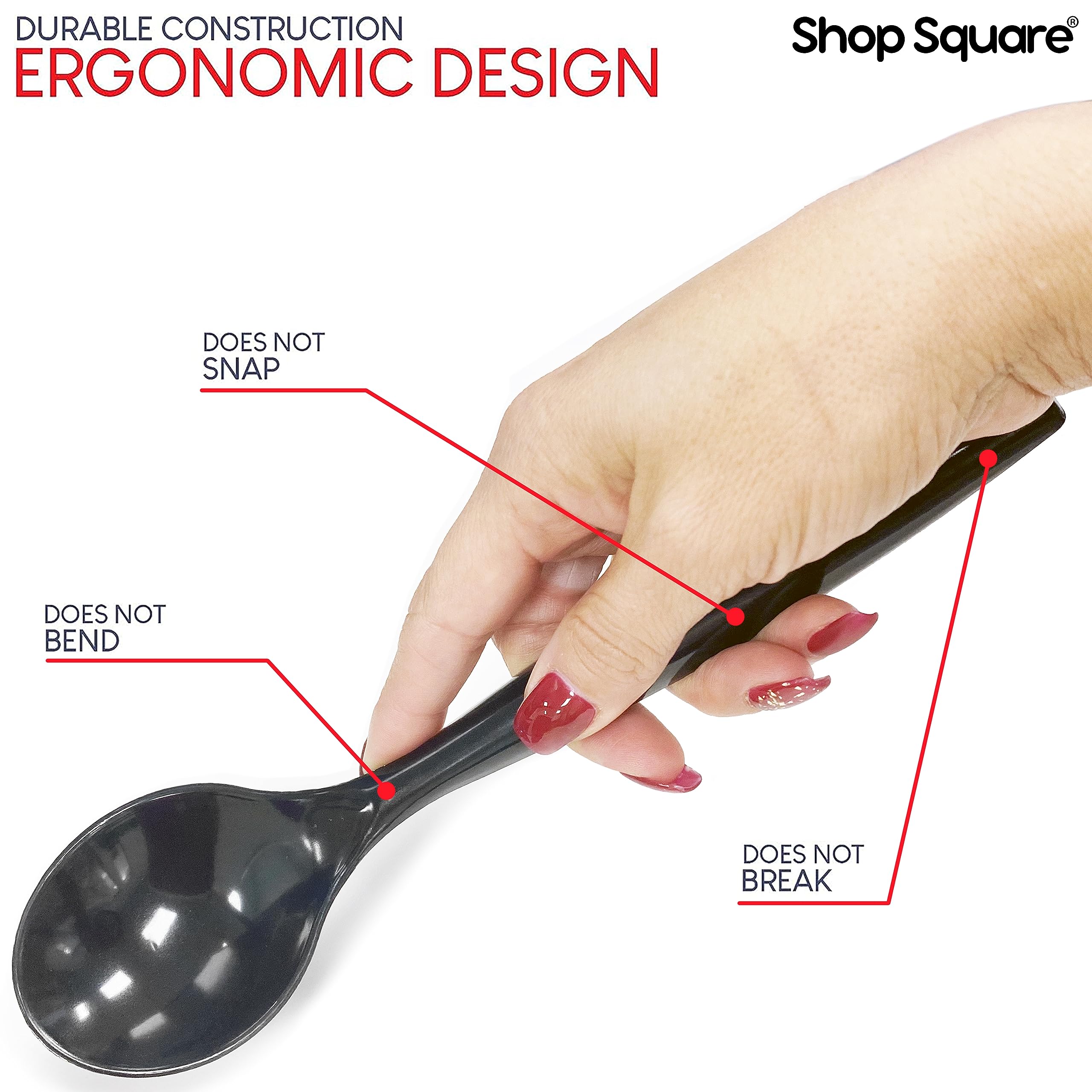 Shop Square 10-inch forks, sturdy for pasta and salads.