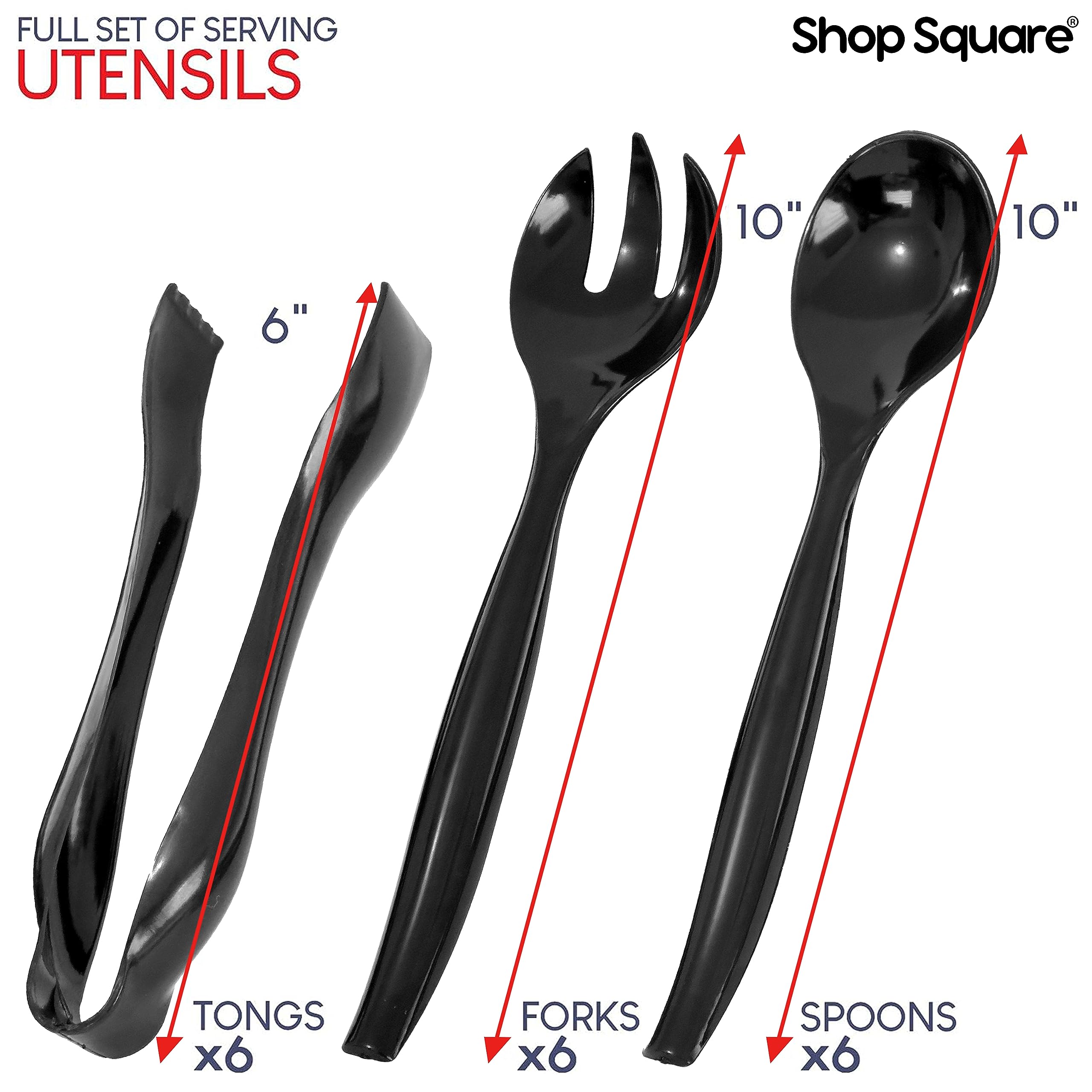 Shop Square 10-inch spoons with long handles for sanitary serving.