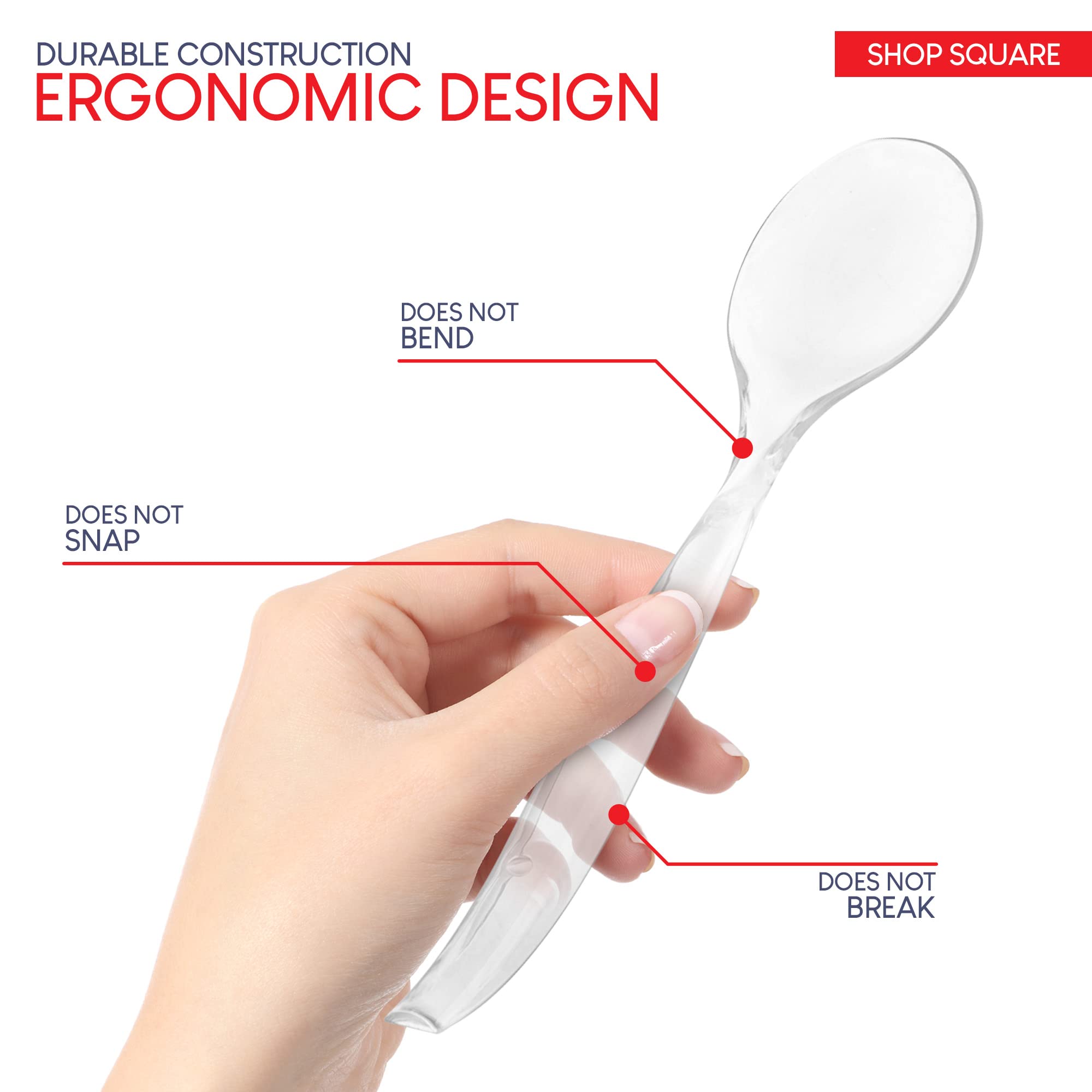 Shop Square 10-inch forks designed for sanitary, precise service