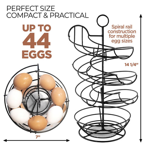 Shop Square Egg Skelter Spiral Design illustrates FIFO rotation for quick use.