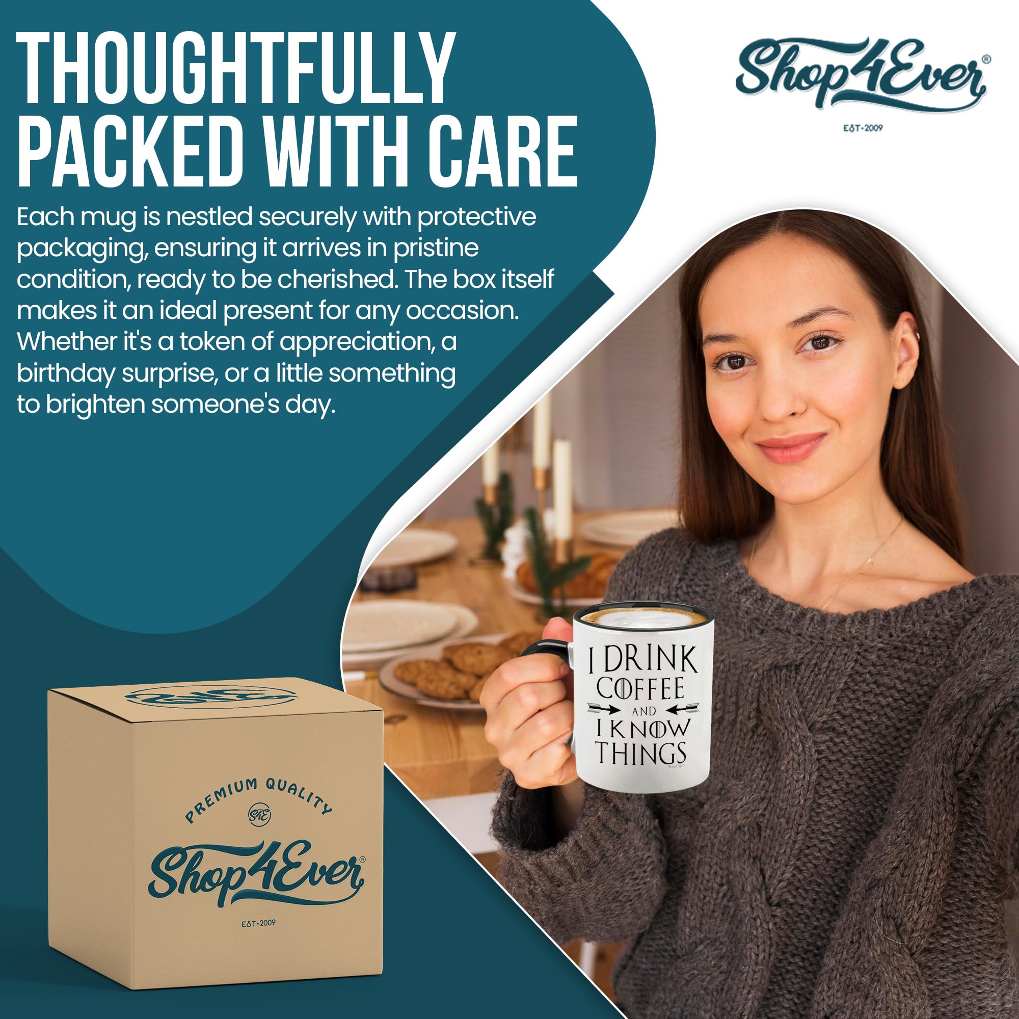 Shop4ever mug securely packaged for safe delivery.