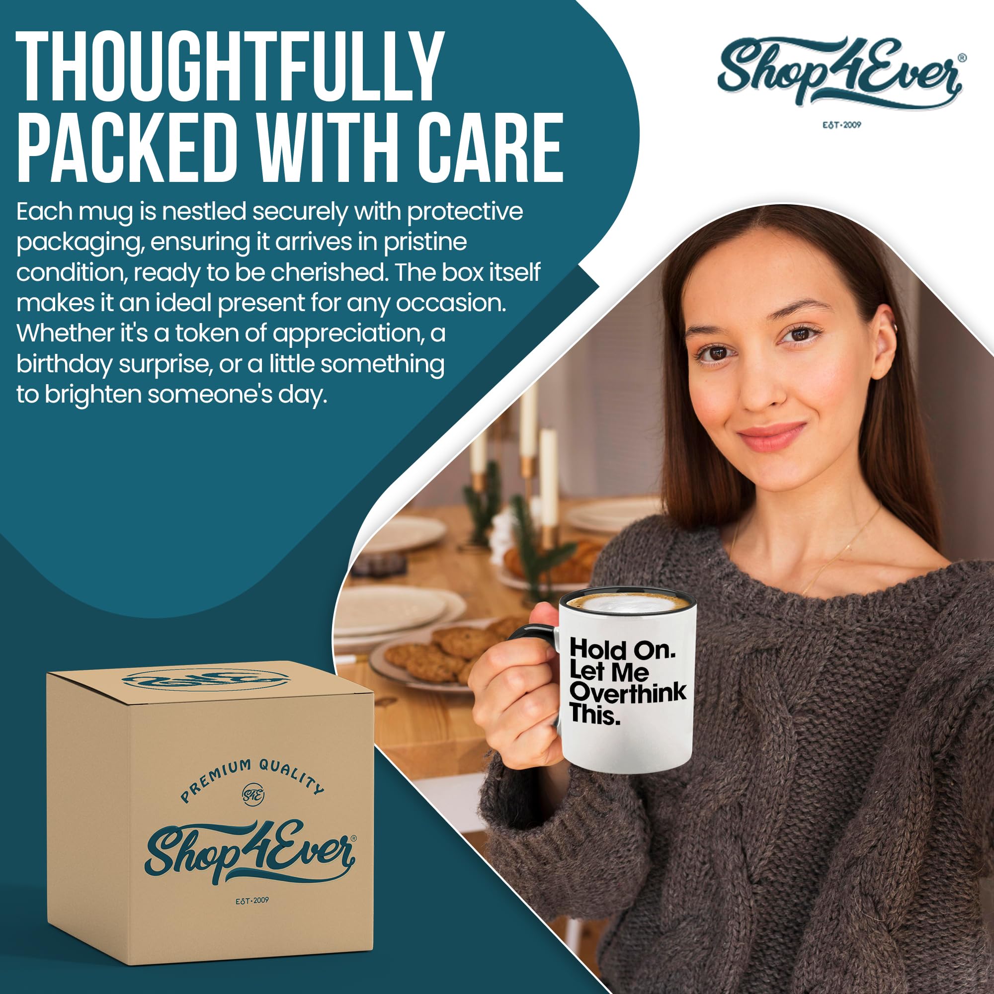 Shop4ever Hold On mug dishwasher-safe for easy cleaning.