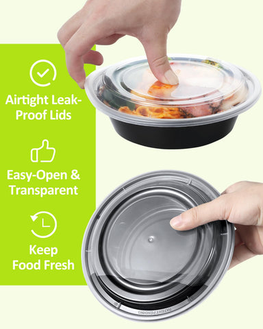 ShopDay see-through lids make quick meal identification easy.