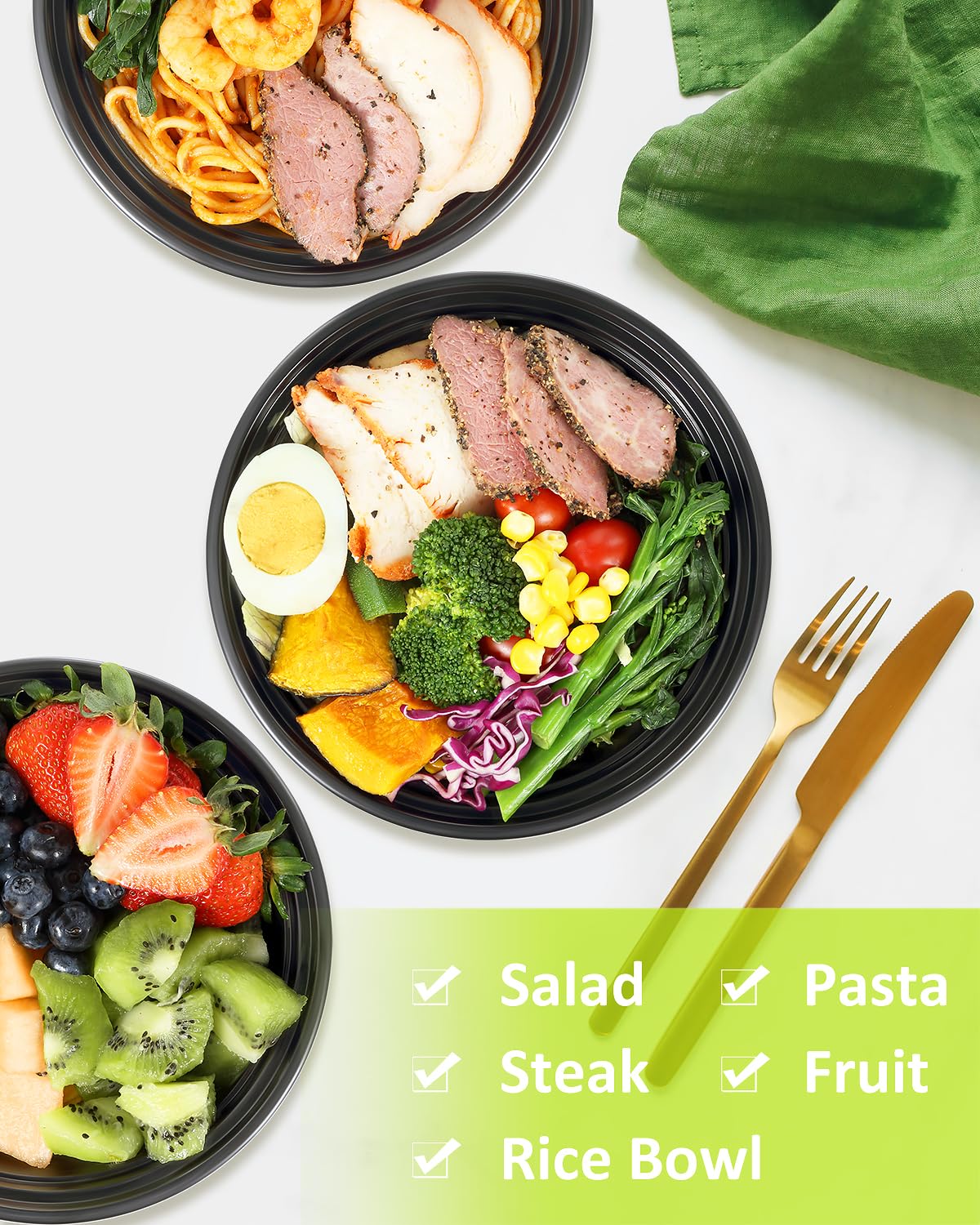 ShopDay to-go meal containers ideal for office, school, and picnics.