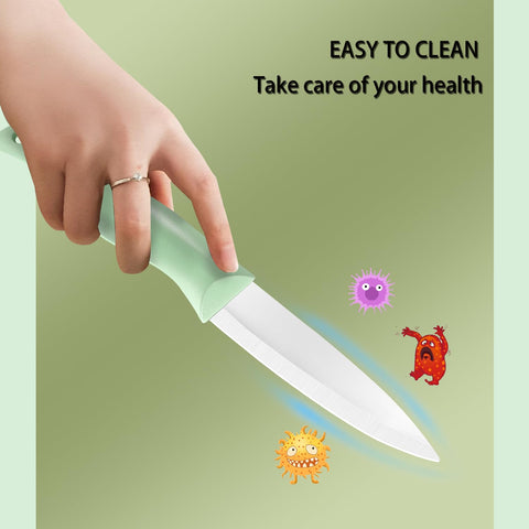 Shoplease pink 4-inch ceramic blade for accurate fruit prep