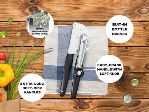 ShoppingOnBed ergonomic grip on stainless steel body for comfortable use.