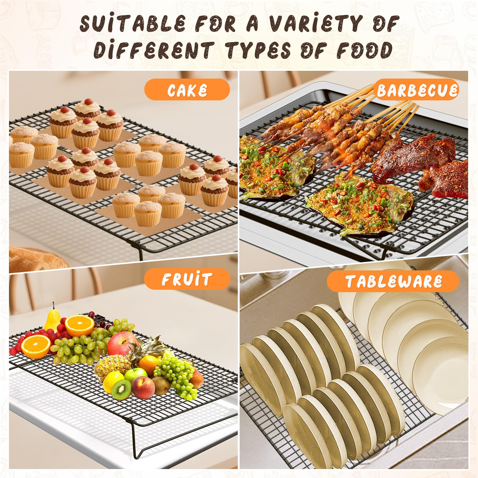 SHOUNAJIA stackable design saves kitchen space during batches.