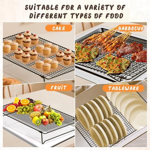 SHOUNAJIA stackable design saves kitchen space during batches.