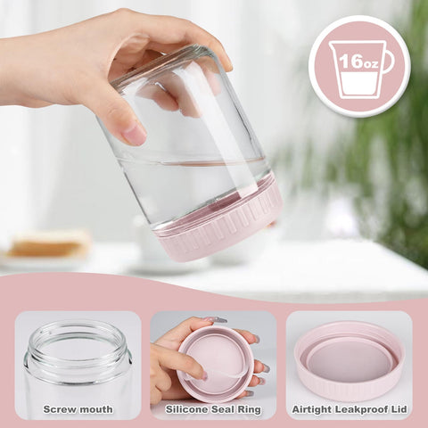 SHOWIN airtight lid with silicone gasket keeps yogurt fresh.